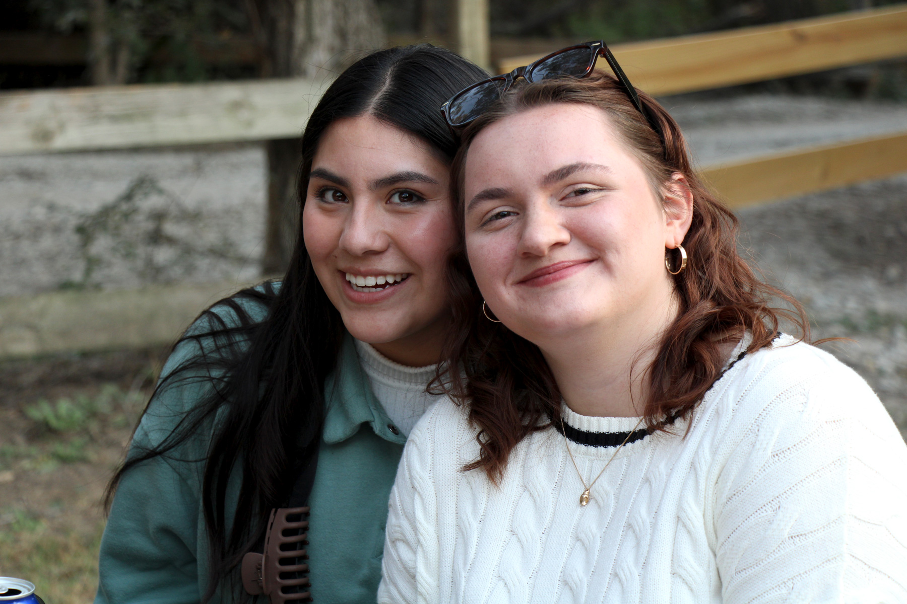 Two NCPA students posing together outside