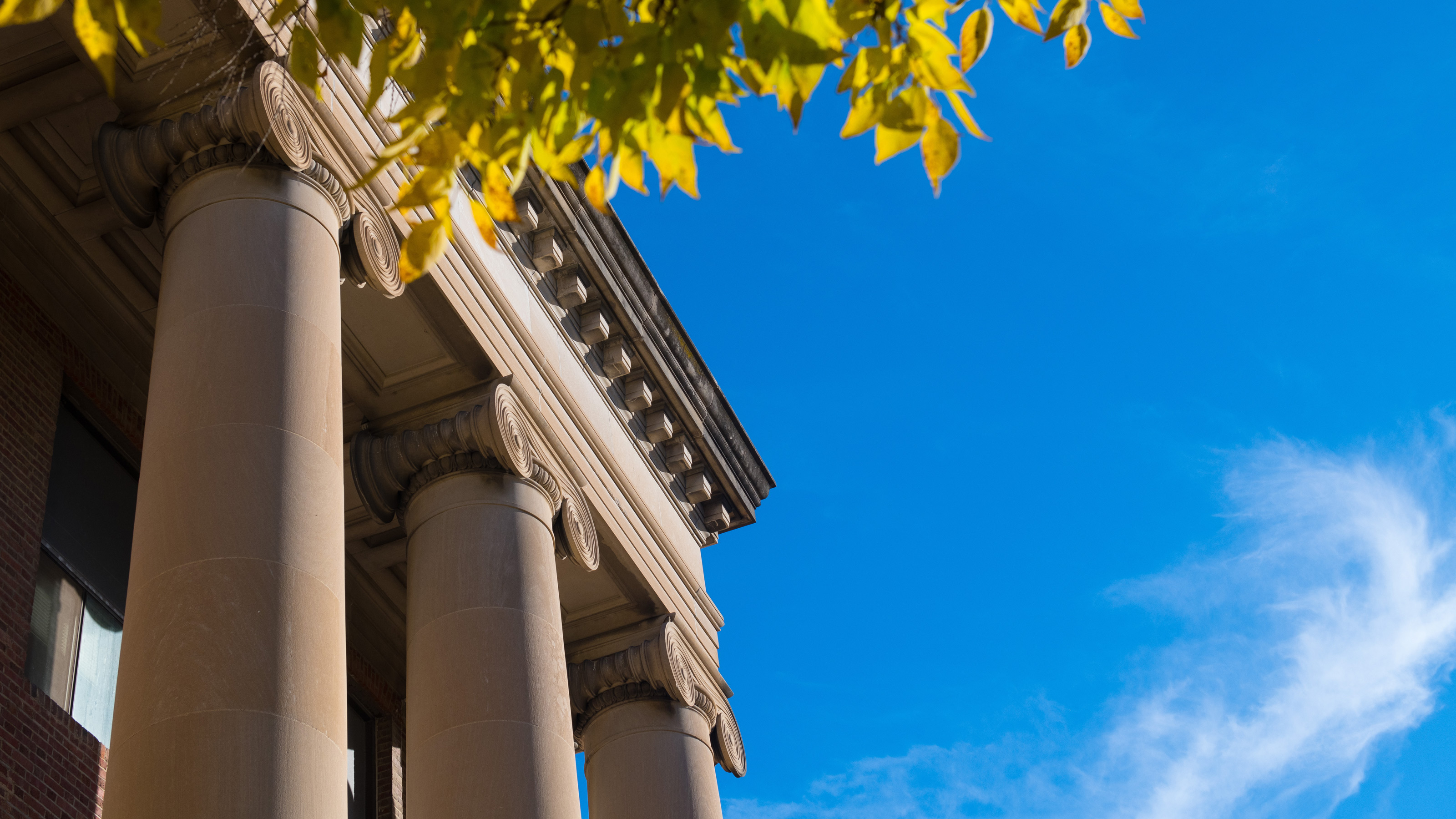 Three Columns ona bright fall day