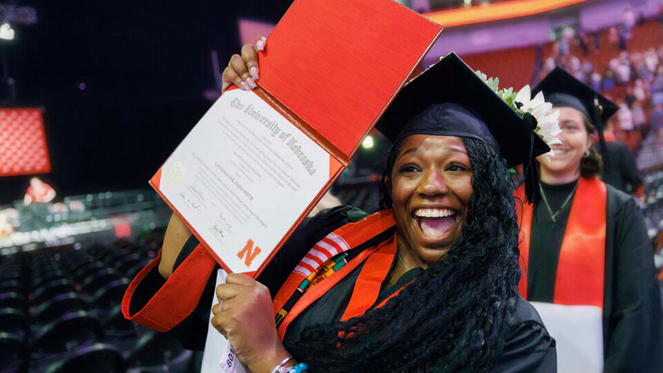 LaDaysia Smith Graduating with her Bachelor of Journalism with Distinction